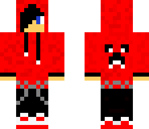 hoodie teenage boy red