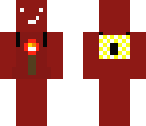 red stone torch boy with back pack