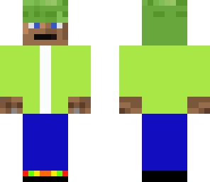 grass with green sweater