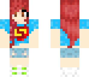 cute superman t-shirt girl