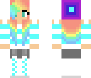 cute rainbow girl