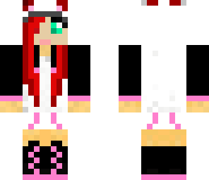 red hair panda girl