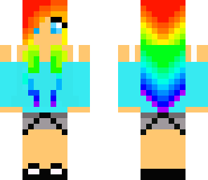 cute rainbow girl