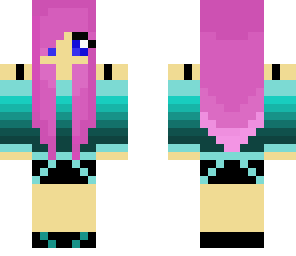 purple haired girl