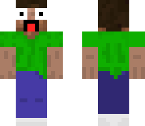 crazy steve with green shirt