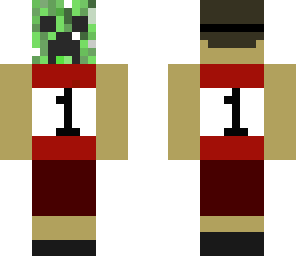 basketball player with creeper mask
