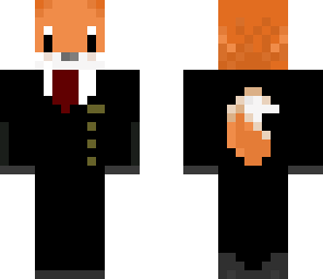 little fox in a suit