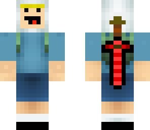 finn with demon blood sword