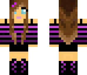 purple bow girl