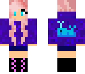 pink whale girl