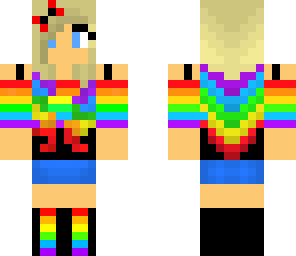 cute rainbow girl