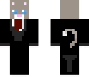 kitty in a suit