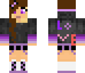 purple love girl