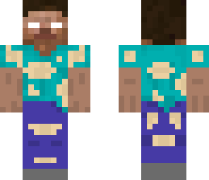 teared clothes herobrine