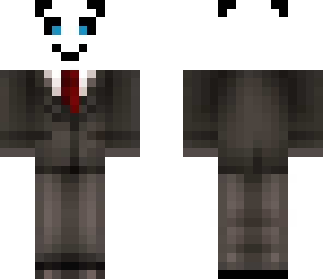 panda in a suit