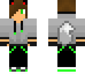 wolf boy thats green wit ear dots