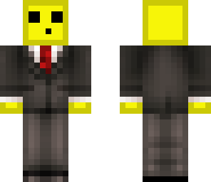 yellow slime in a suit
