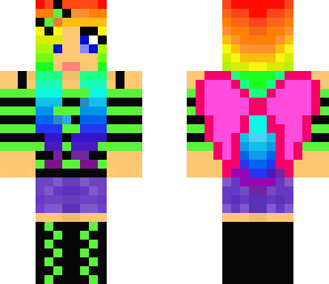rainbow girl