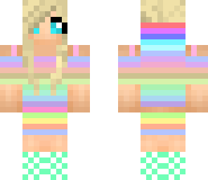 cute girly girl rainbow