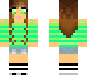 cute green girl