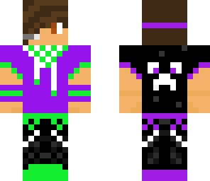 purple green