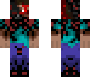 herobrine burnt with helmet