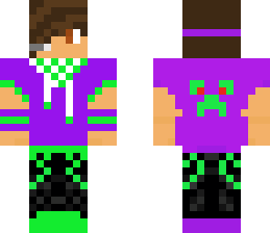 purple green