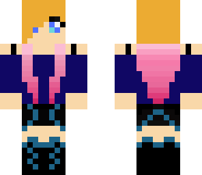 pink haired girl