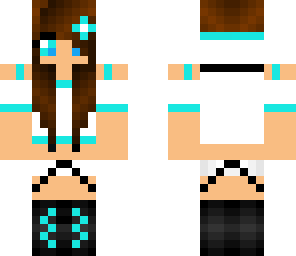 blue and white girl