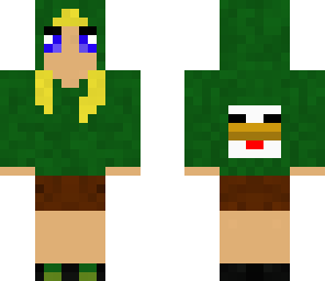 green chicken-girl