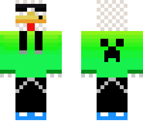 cicken with green sweater