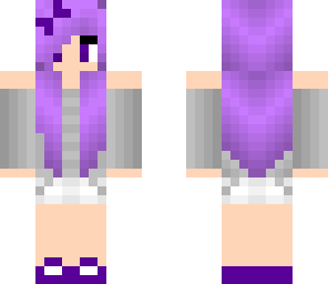 purple hair girl