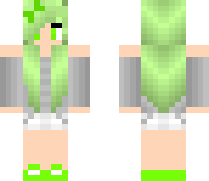 green hair girl