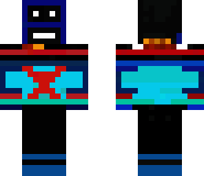 red x blue