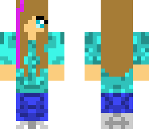 girl turquoise