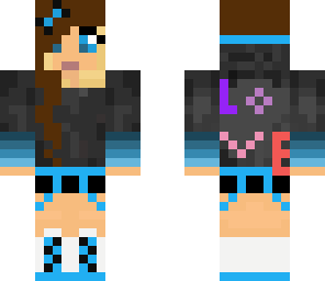blue love girl