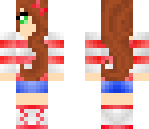 red and white girl