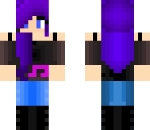 purple hair girl