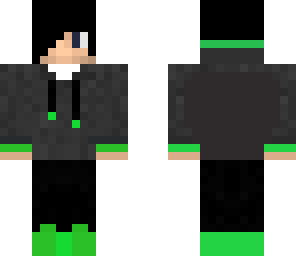 black and green hoodie