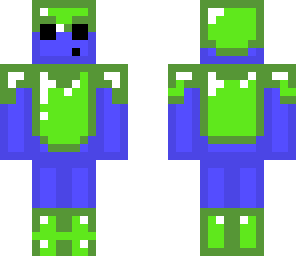 blue slime in green armor