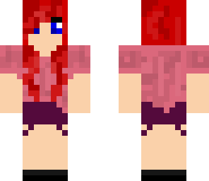 red cute girl