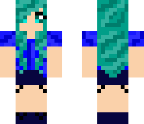 blue cute girl