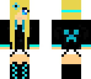 creeper girl blue