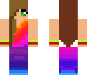 rainbow dress girl 2