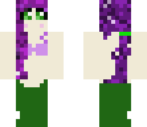 purple and green mermaid
