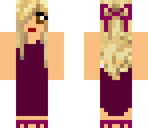 purple dress girl