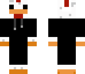 chicken in hoodie