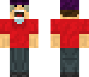 a guy with an ender-alien in the head