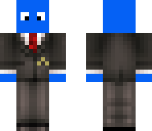 blue suited man