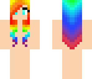 rainbow girl skin base